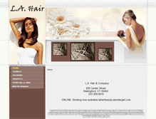 Tablet Screenshot of lahairbeauty.com